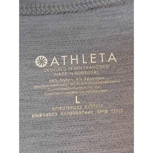 Maternity Athleta Tank Top Gray Ruched Sides Racerback Size L RC10151 EUC - Picture 7 of 7